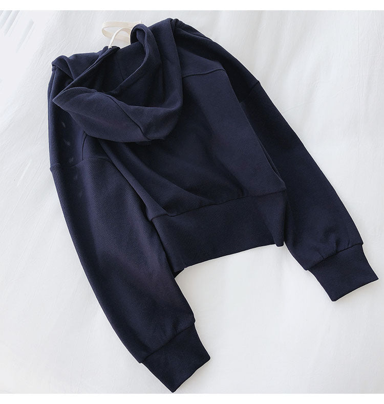Cotton Short Hoodie