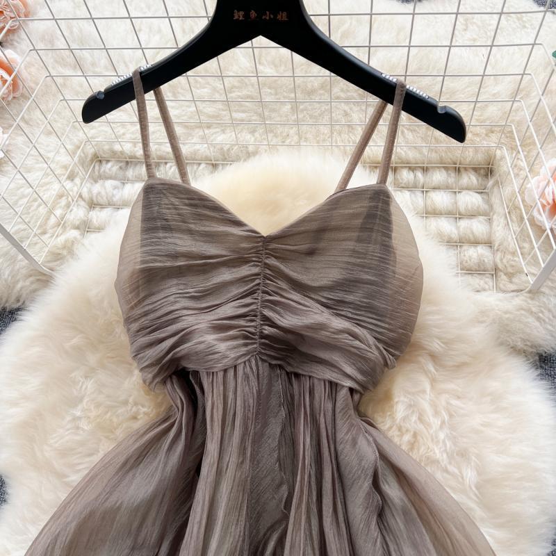 Sling Ruffles Long Dress