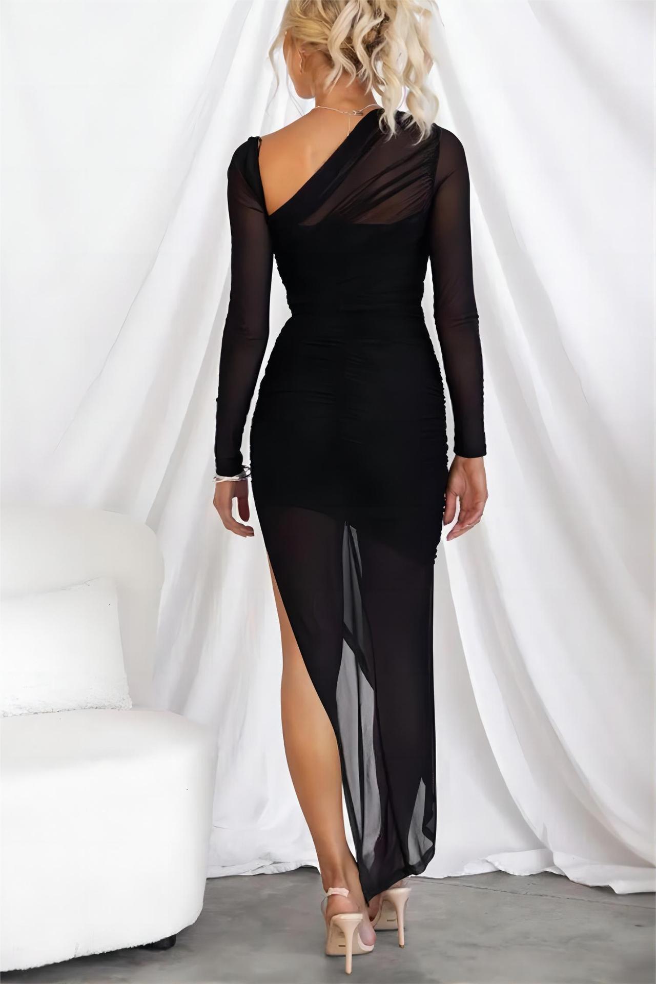 Split Irregular Mesh Dress