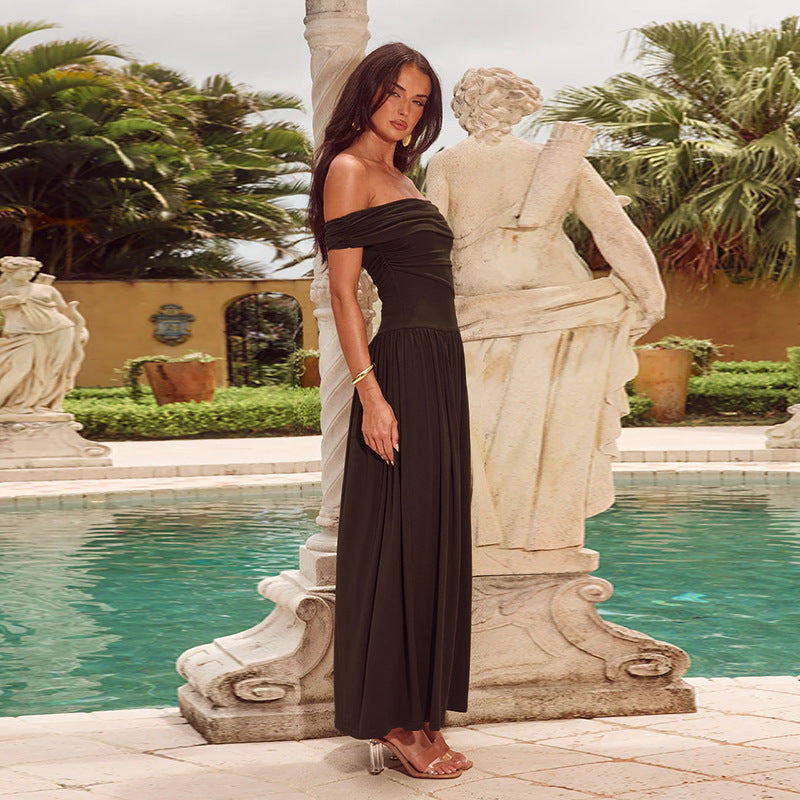 Elegant Off-Shoulder Tube Dress