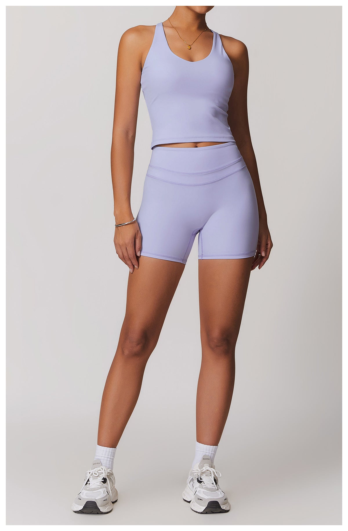 Brushed Tight Back High Waist Short Set