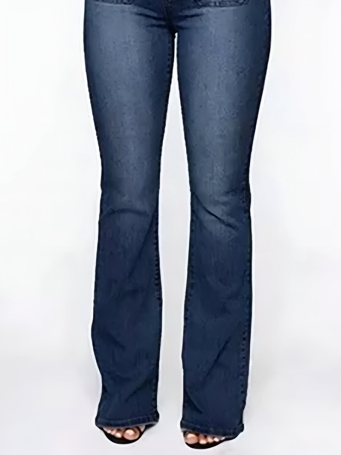 Full Size High Waisted Button-Fly Flare Jeans Plus Size
