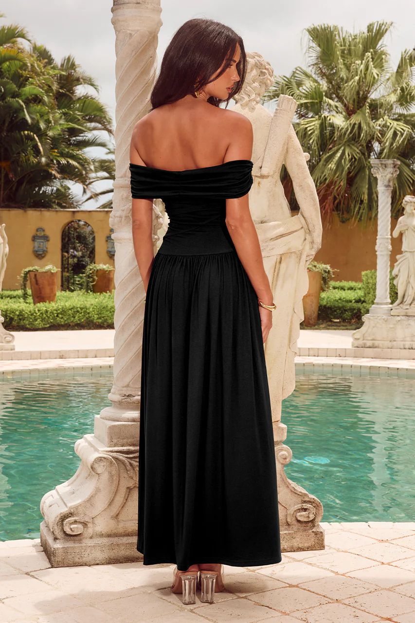 Elegant Off-Shoulder Tube Dress