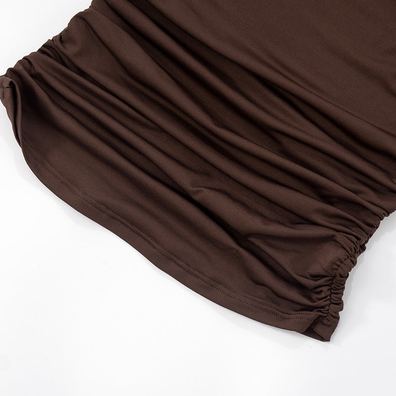 Irregular Front Knot Top