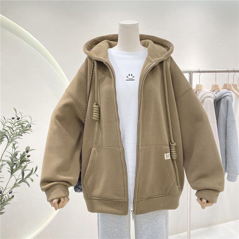 Fleece-lined Hooded Sweater