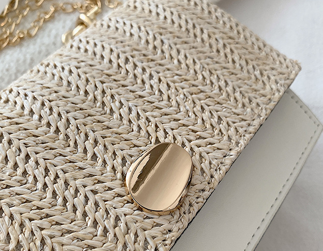 Straw Woven Cover Cross-body Bag