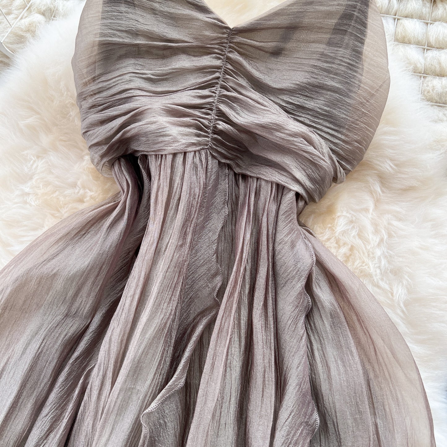 Sling Ruffles Long Dress