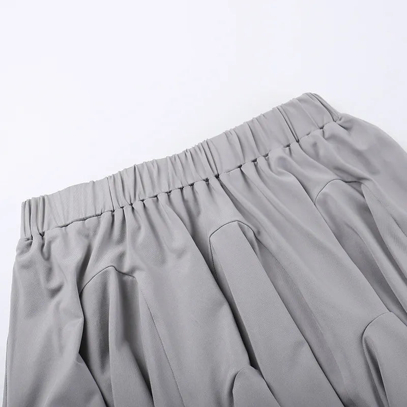 Backless Underwaist Skirt Casual Set