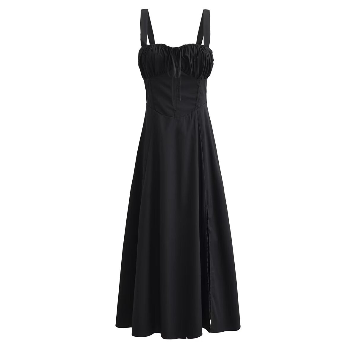 Lace-up Long Sling Midi Skirt Dress