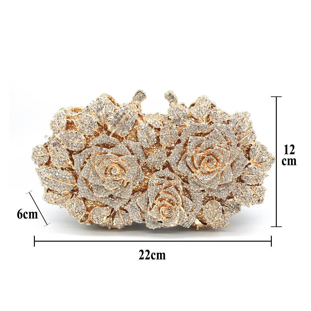 Hollow Rose Diamond Clutch