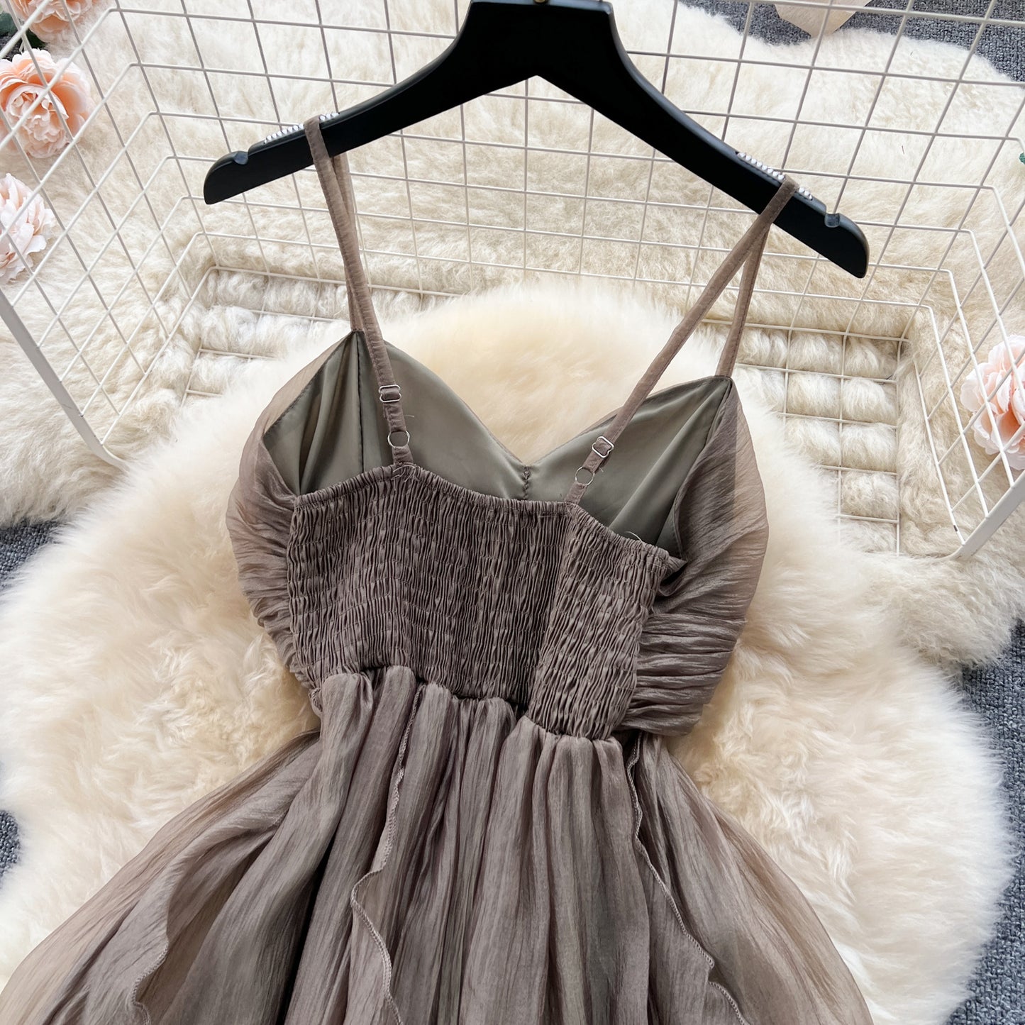 Sling Ruffles Long Dress