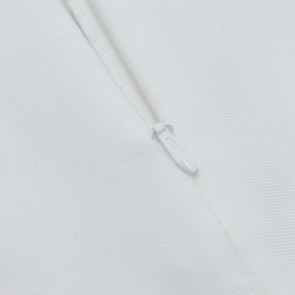 V-neck Long-sleeved Slit Dress