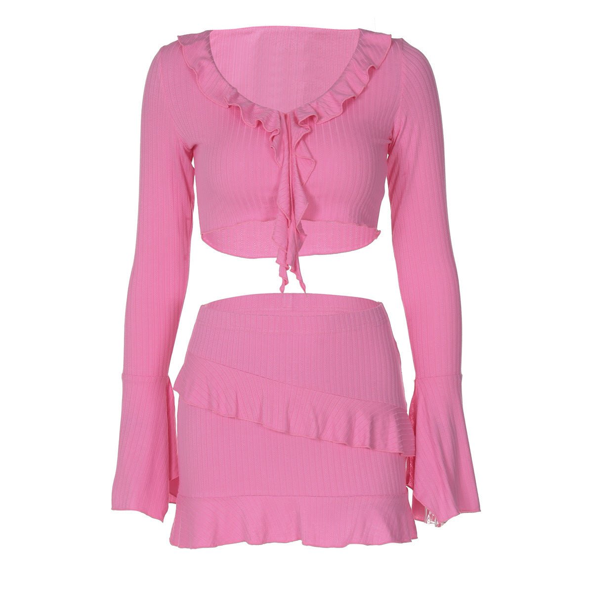 Lotus Leaf Skirt Two-piece Set