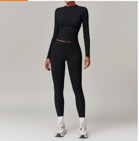 Slimming Long Sleeve Top Coat Active Set