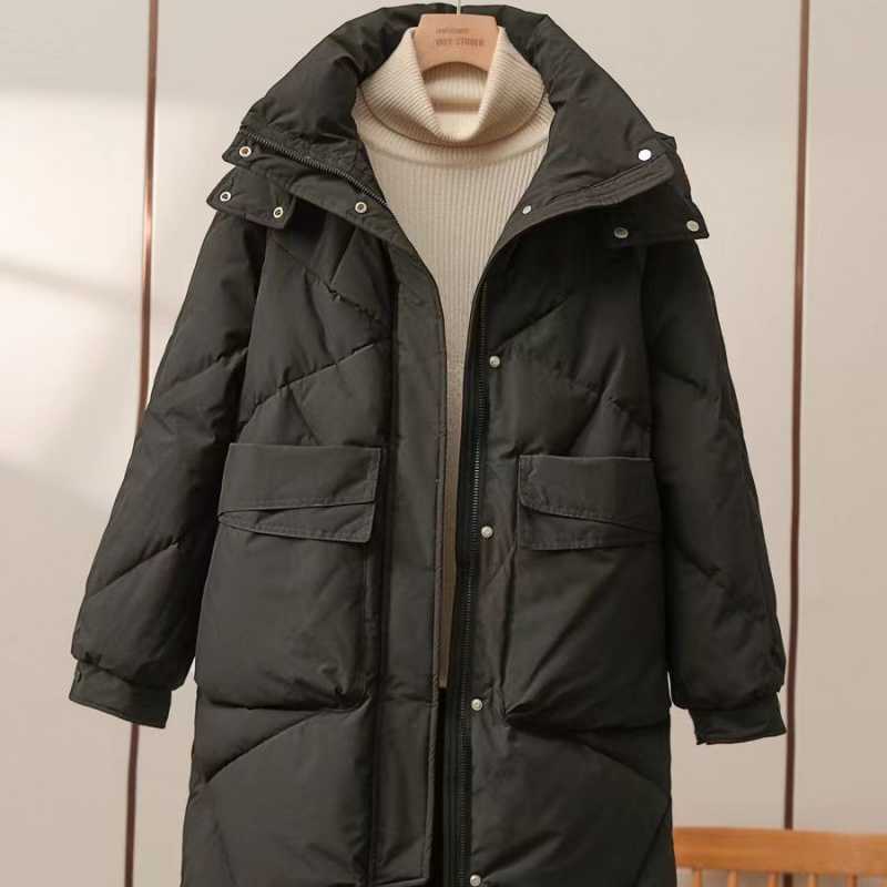Mid-length Cotton-padded Thick Coat