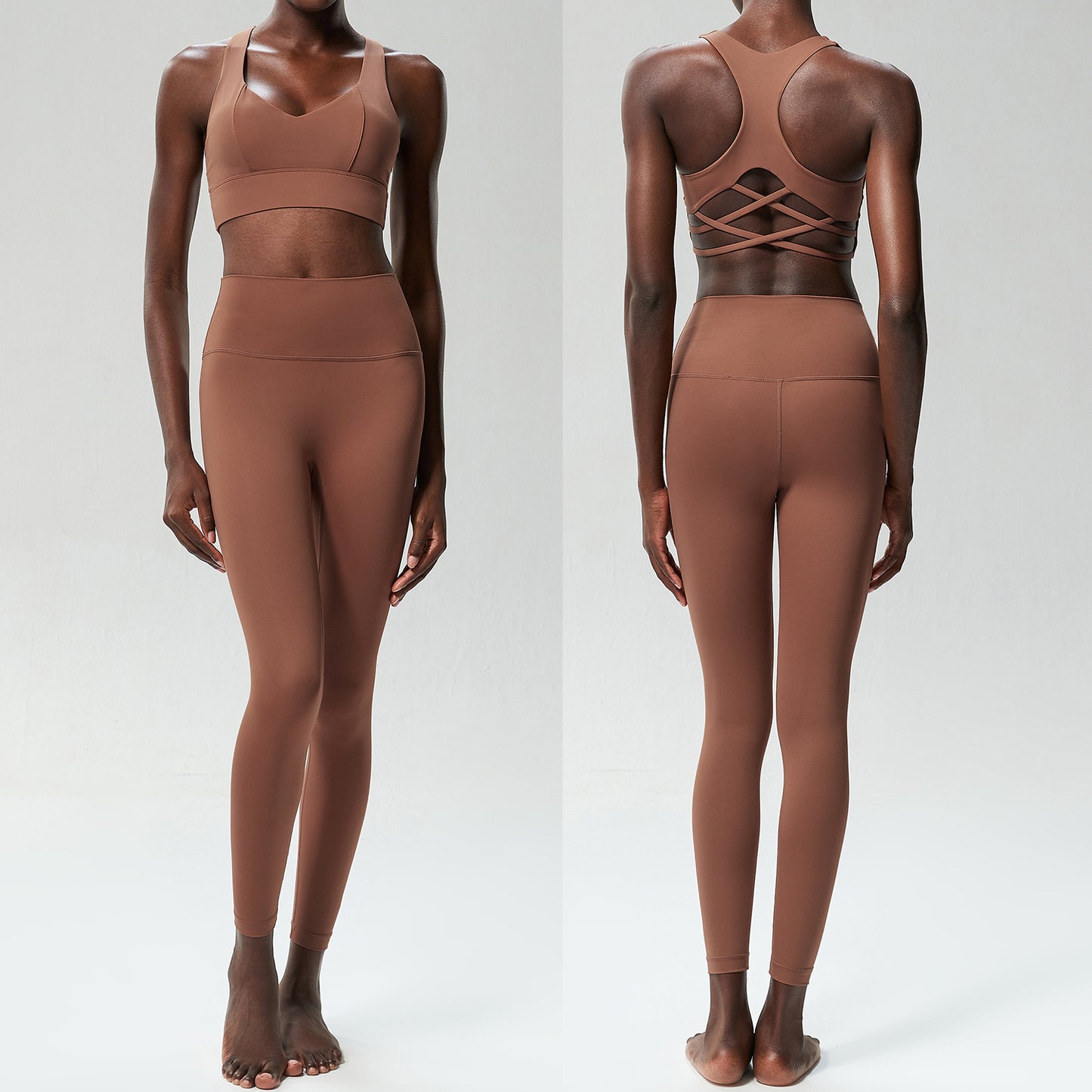 Low Back Cut Out Legging Set