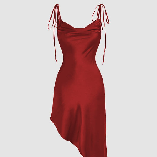 Suspenders Satin Dress