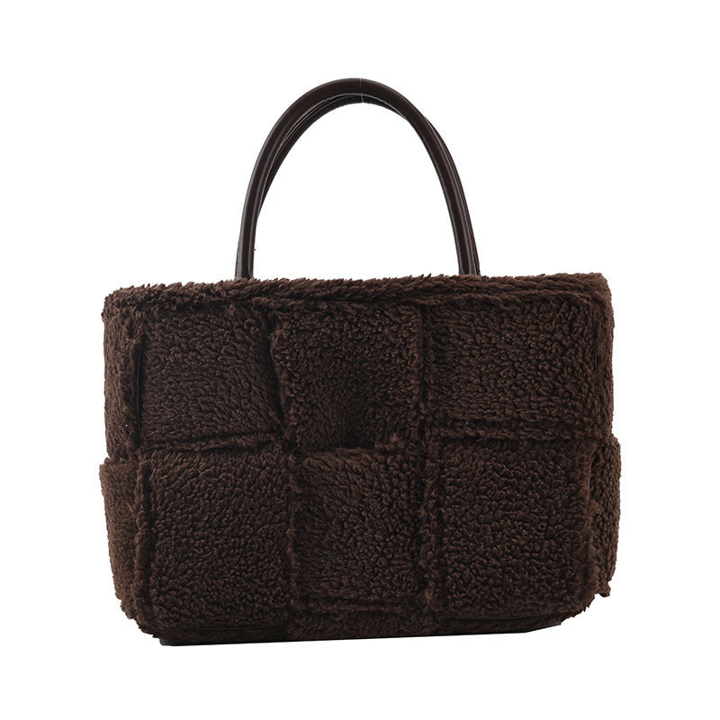 Plush Checkered Bag