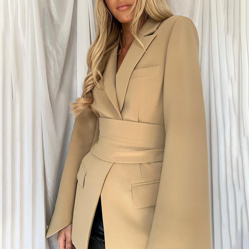Belted Slim Fit Blazer