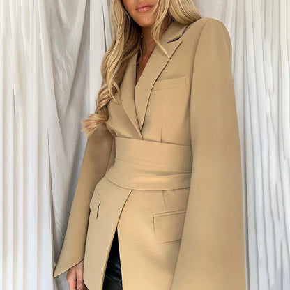 Belted Slim Fit Blazer