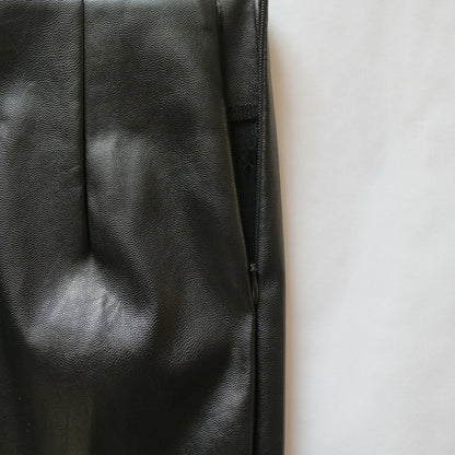 Leather Skirt Front Slit