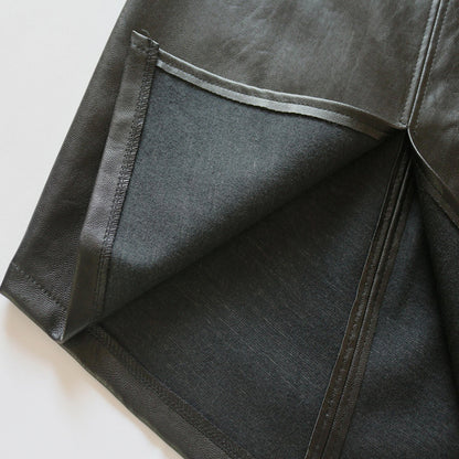 Leather Skirt Front Slit