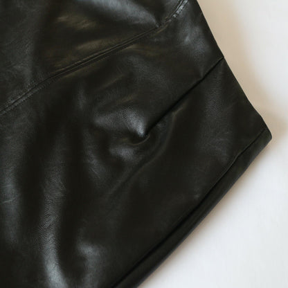 Leather Skirt Front Slit