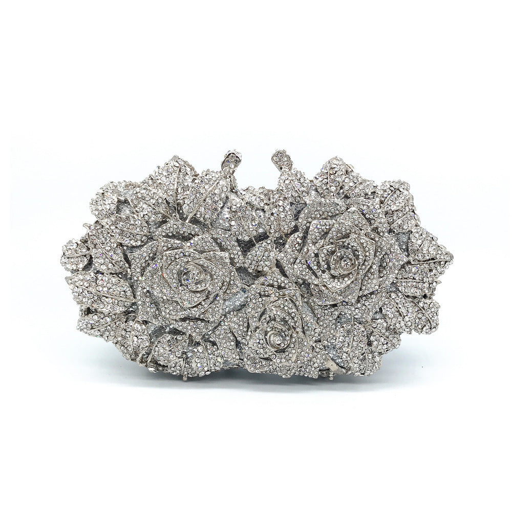 Hollow Rose Diamond Clutch