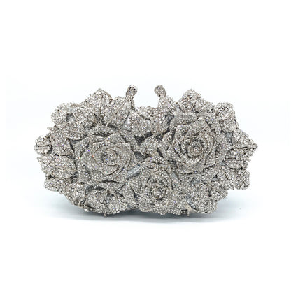 Hollow Rose Diamond Clutch