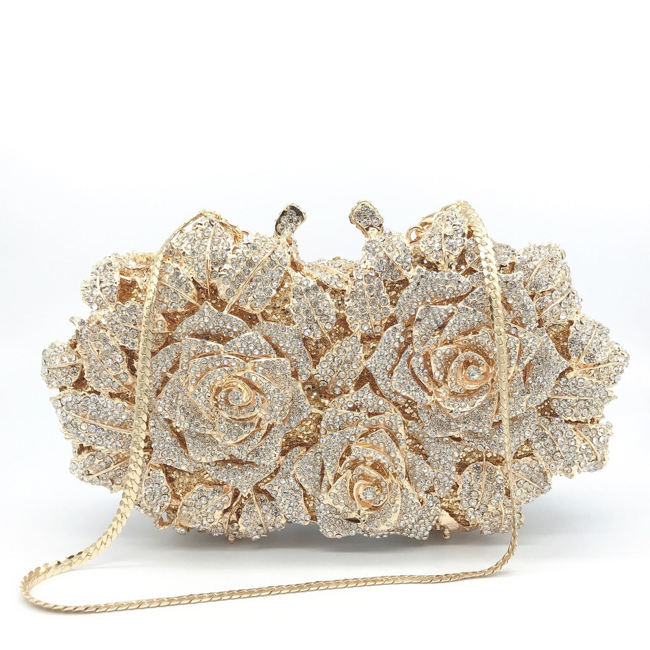 Hollow Rose Diamond Clutch
