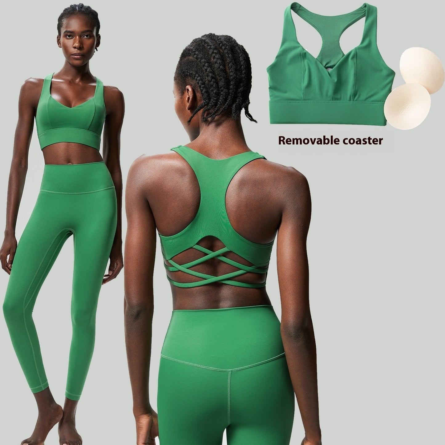 Low Back Cut Out Legging Set
