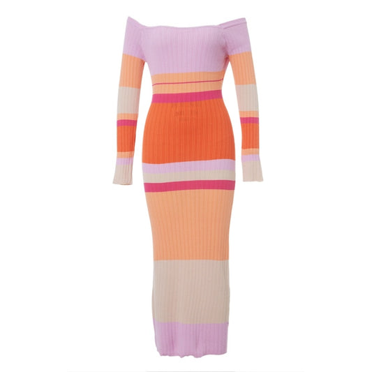 Knitted Striped Dress