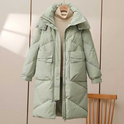 Mid-length Cotton-padded Thick Coat