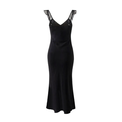 Vintage Ruffled Hip Dress