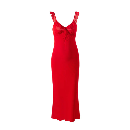 Vintage Ruffled Hip Dress