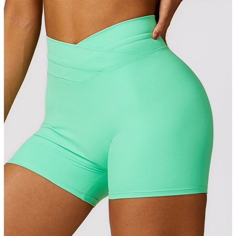 Cross High-waisted Shorts