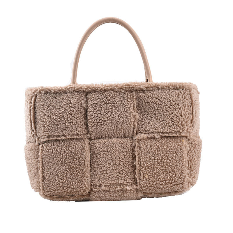Plush Checkered Bag