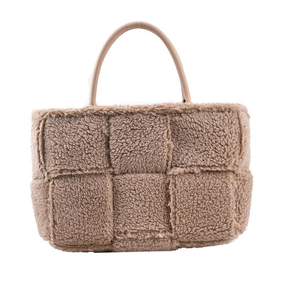 Plush Checkered Bag