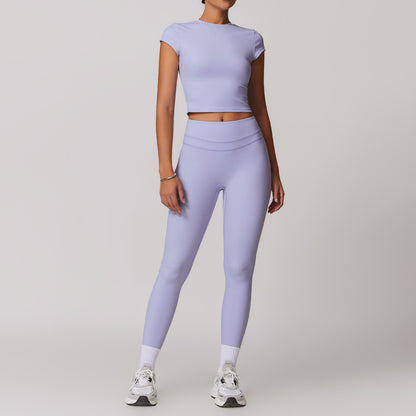 Stretch Brushed Short Sleeve Set