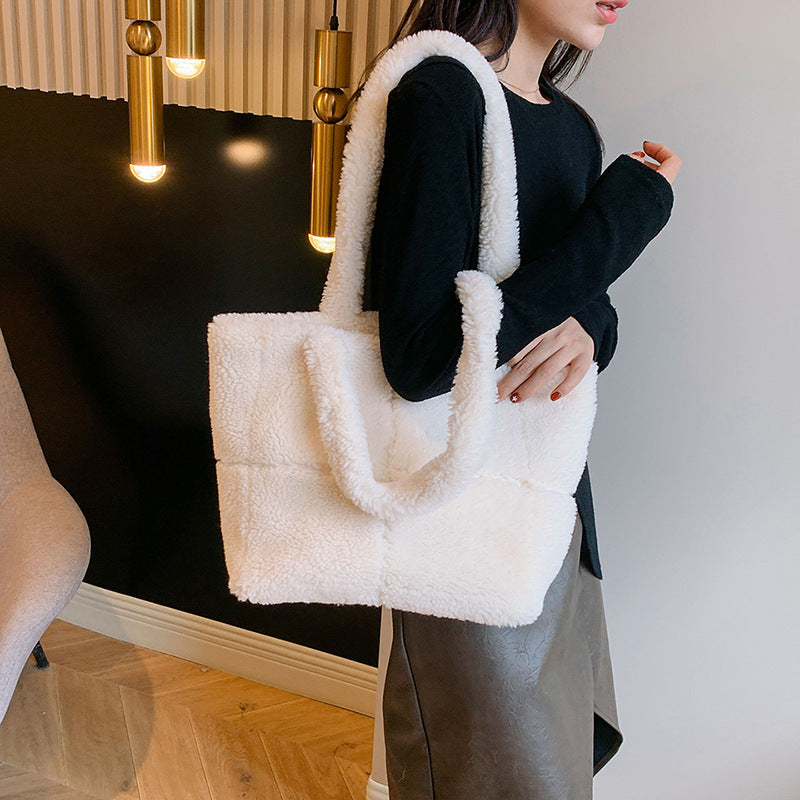 Lamb Wool Shoulder Bag