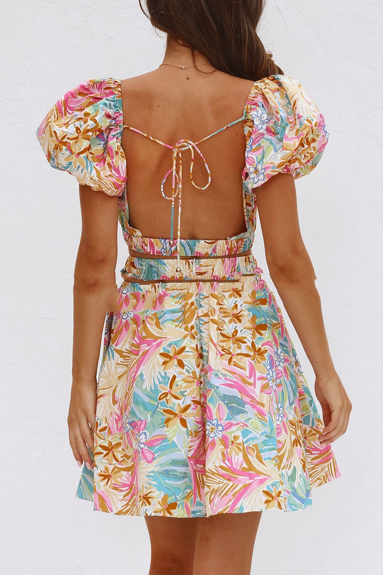 Floral Cutout Dress