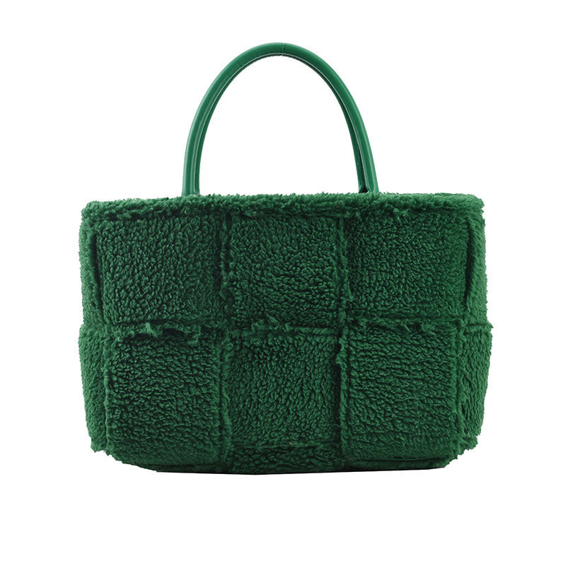 Plush Checkered Bag