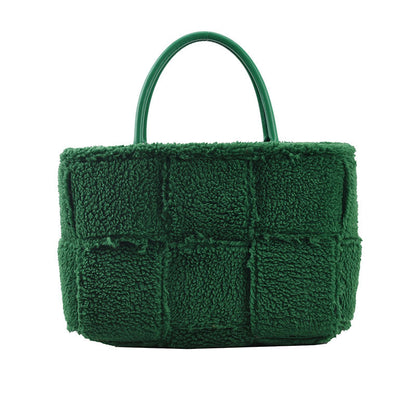 Plush Checkered Bag