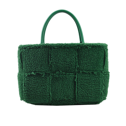 Plush Checkered Bag