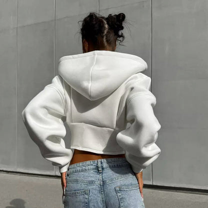 Corset Style Zipper Hoodie