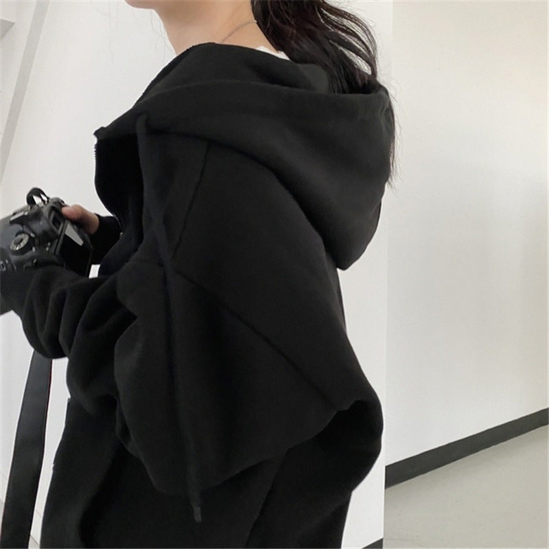 Loose Fleece Zipper Hoodie