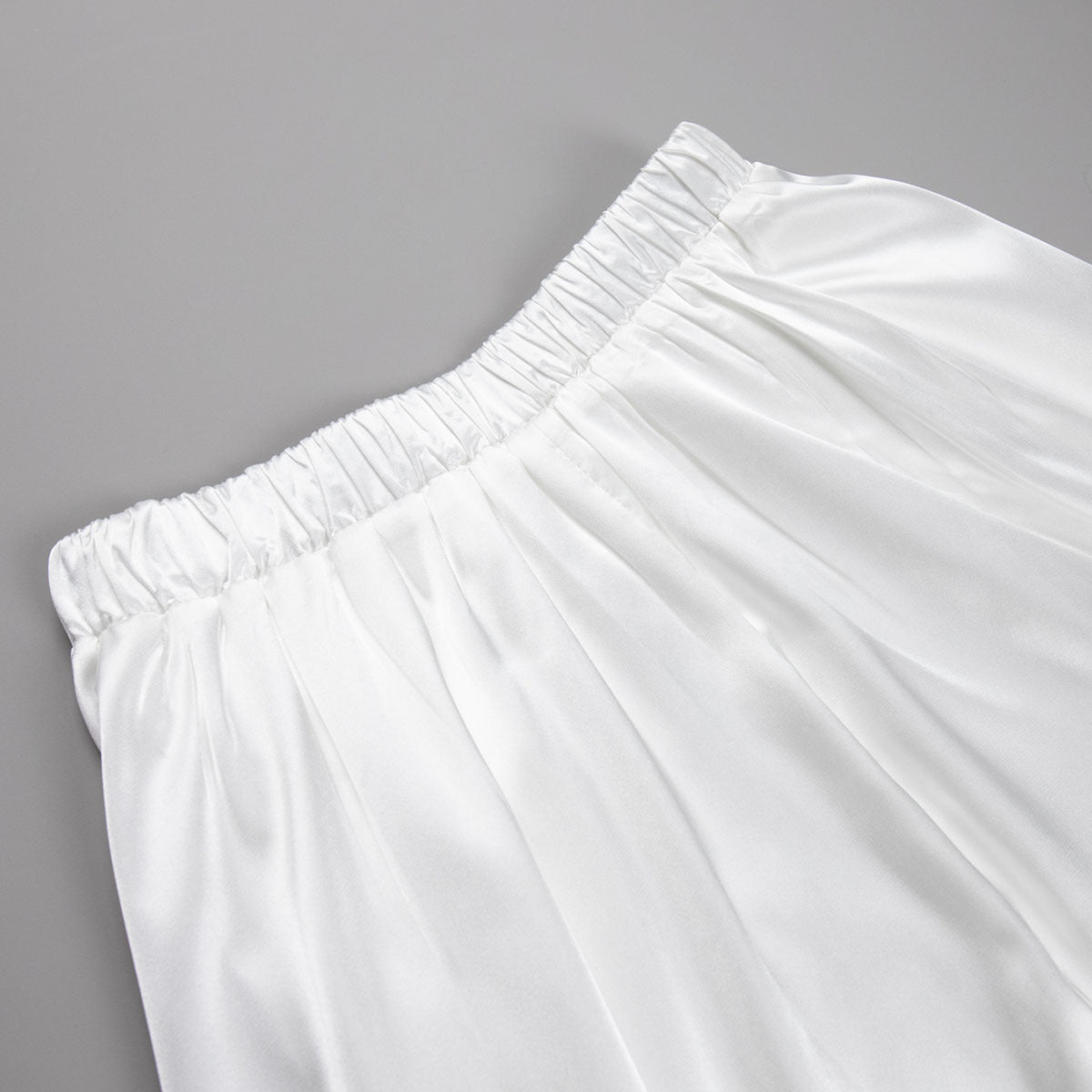 Graceful Satin Long Skirt