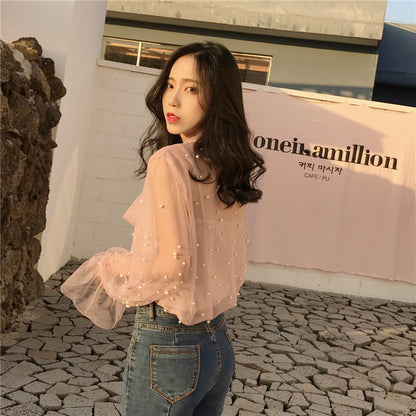 Bow See Through Top