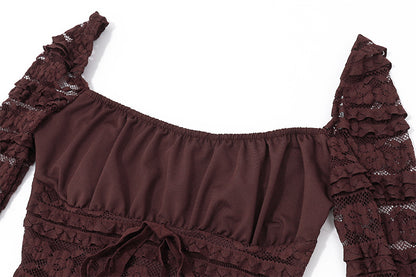 Sleeve Sheath Short Dress