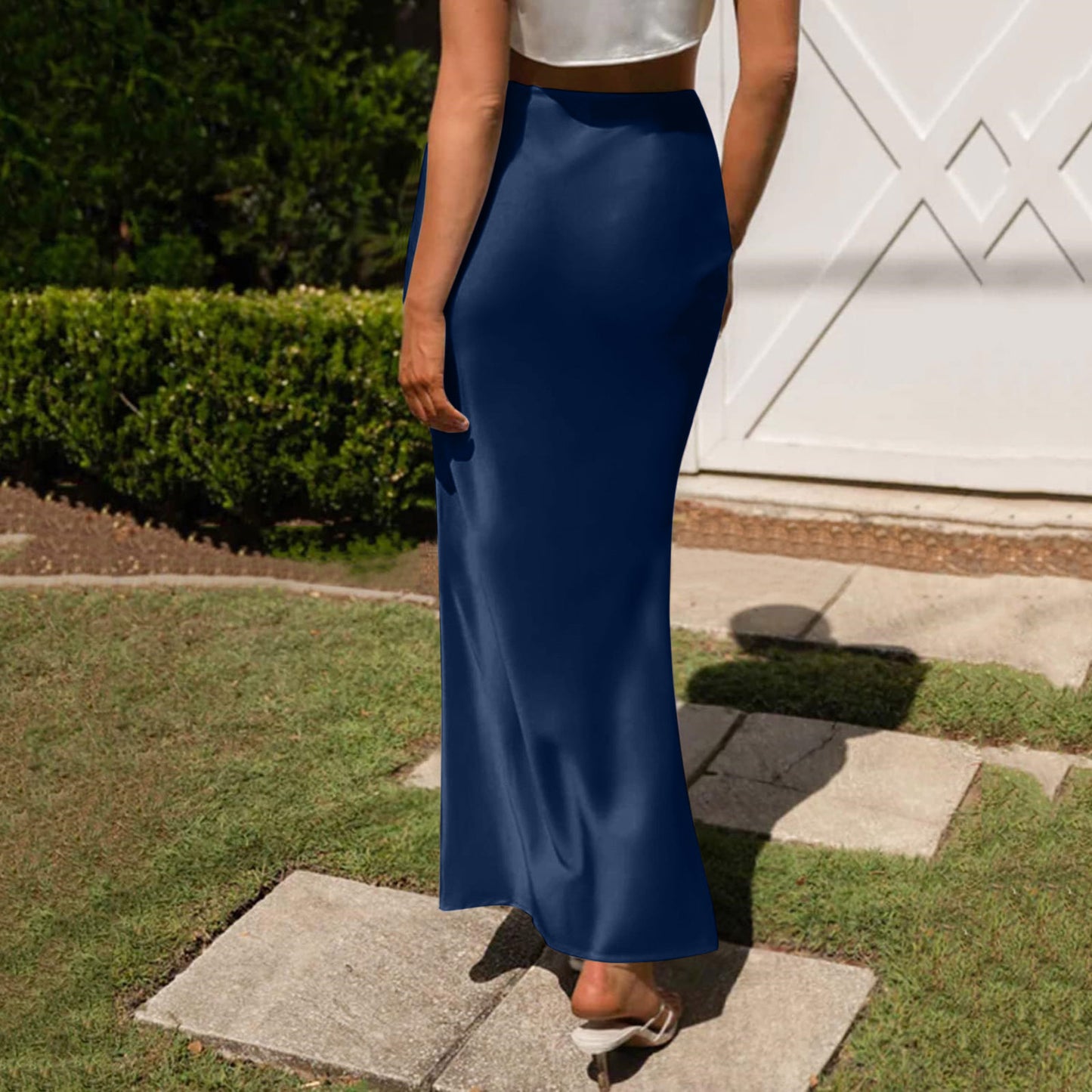 Silky Textured Skirt